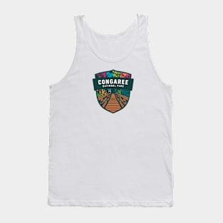 Congaree National Park Colorful Boardwalk Tank Top